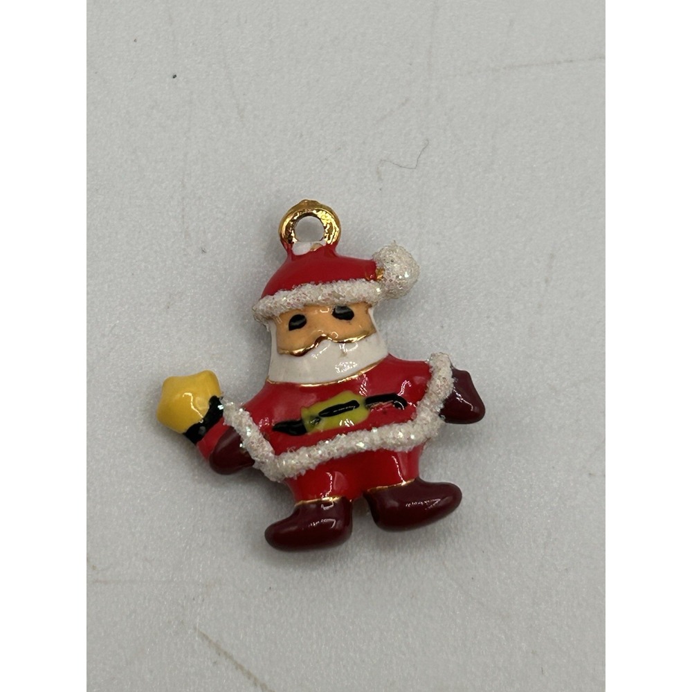 Christmas Santa Claus‎ Enamel Charm Pendant Jewelry Holiday Festive Fashion